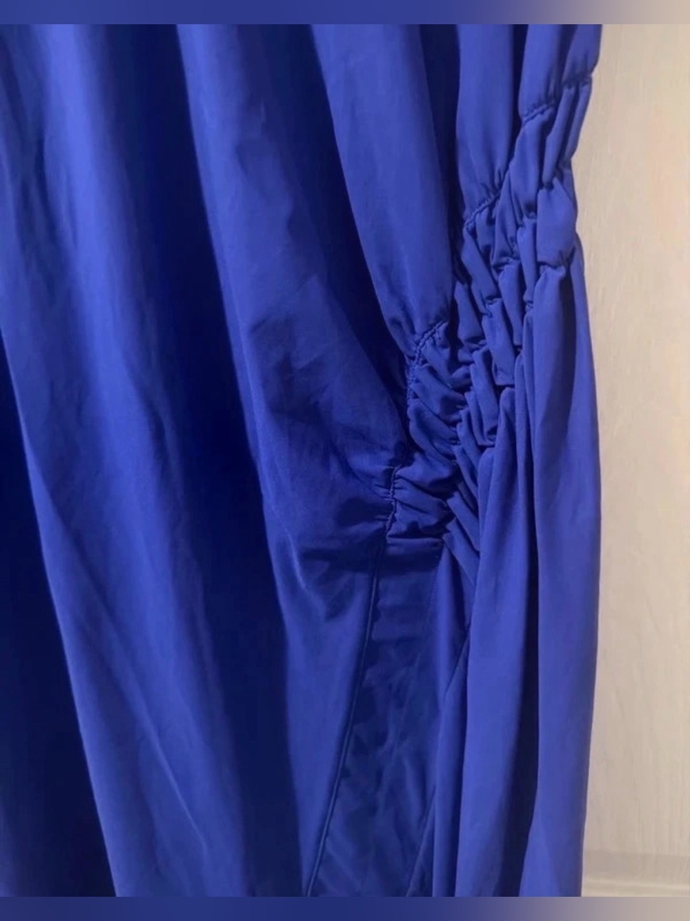 Lululemon Blue Nylon Short-Sleeve Side-Ruched Women’s Dress Size 6 - Picture 2 of 4